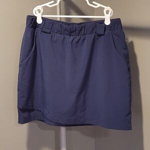 Athleta Women's Destination Skort Tulip Hem, Size M, Navy Blue